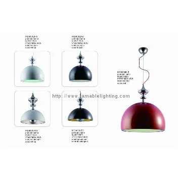 Aluminum gold shade dome pendant lighting