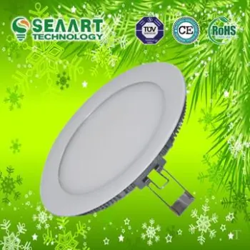 Ultrathin 9W LED Round Panel Light No air-pollution No RF interference