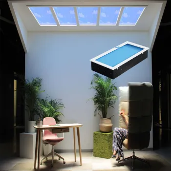 Coelux 1200x600 Circadian LED Blue Sky and Cloud Ceiling Panel Light