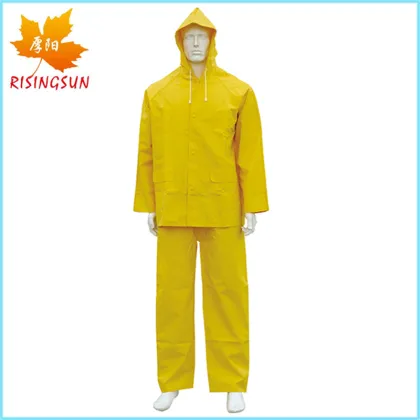 Customized Polyester PVC Waterproof Raincoat with Seam Sealing