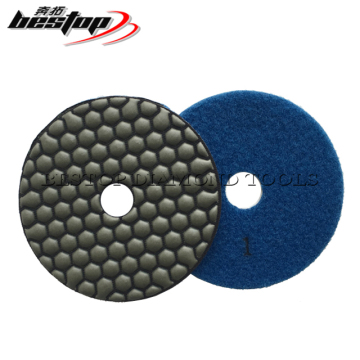 3-Step D100mm Dry Diamond Pad for Marble, Glass, Granite, and Concrete Polishing - Customizable OEM