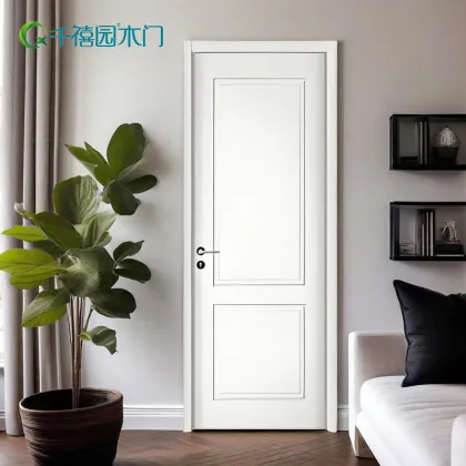 Wood plastic door interior engineering wooden door