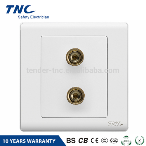 Q3801SB New Design Fire Resistant Audio Wall Socket