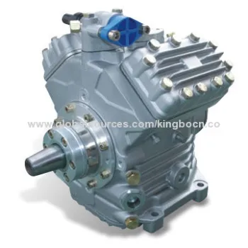 Bus Air Conditioning Compressor with Four Cylinders, 24V Electromagnetic Voltage, 560cc