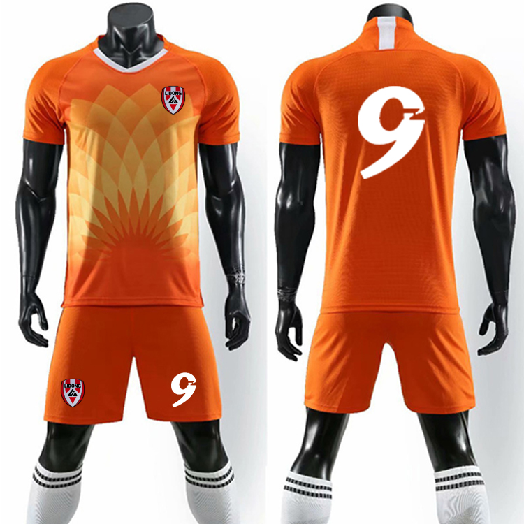 Sublimation Football Shirt အမျိုးသားများအတွက်ဘောလုံးဂျာစီ