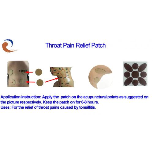 Throat Pain Relief Patch (pengobatan tonsilitis)