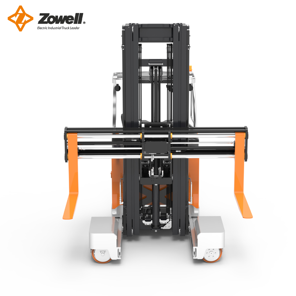 Multi-directional Reach Forklift with Fork Positioner