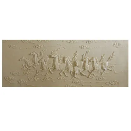 Brown Decorative Ceiling Panels Boards , Stone Wall Background
