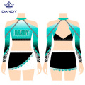 Rhinestones Yakareba Sleeve Cheerleading Kupfeka