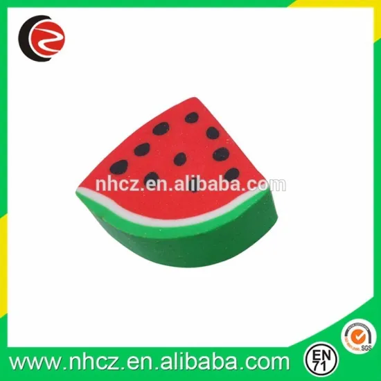 novelty 3D watermelon Shape Eraser