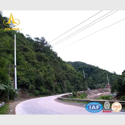 Galvanized Monopole Radio Tower