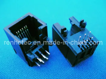 Unshielded Modular Jack RJ45 Connector, 1 2 4 6 2*4port (RH-IO-0042)