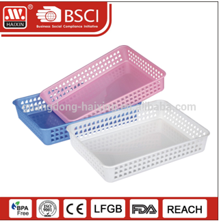 Eco-friendly promotation wholesales Multi-use PP storage plastic basket