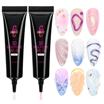 3D Creative DIY Gel Nail Art Sculpture Decorations for Artificial Fingernails