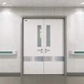 Laboratory stainless steel airtight clean door double door