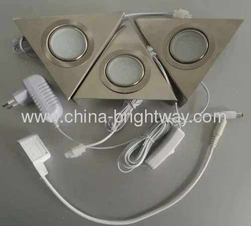 Smd3528 3pcs Set Triangle Led Cabinet Light 