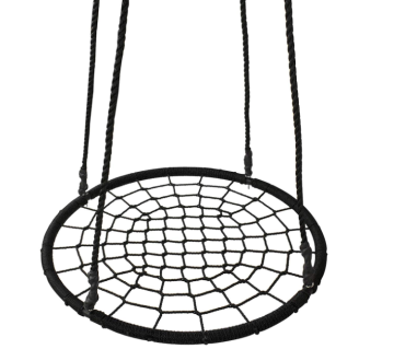 Playground equipment tree net swing