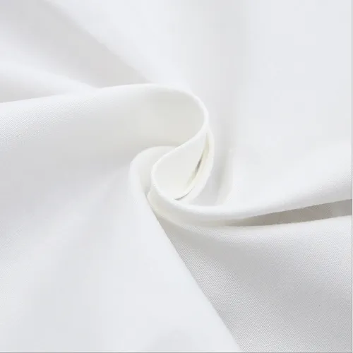 80 Polyester 20 Cotton White Plain Fabric
