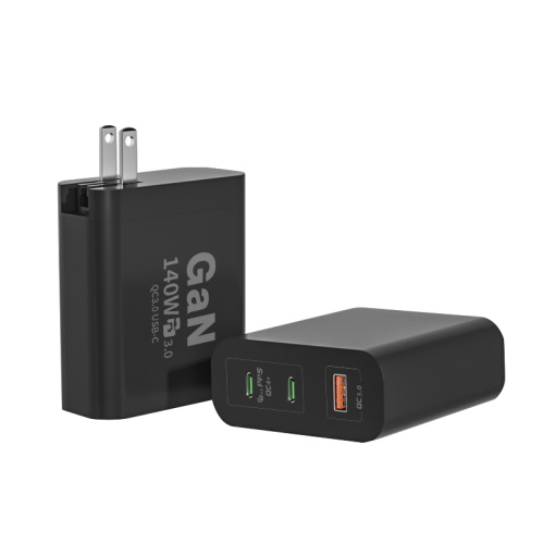 Hot Selling 140w Gan Type-c Charger Laptop Quick Charge Usb-c Pd Qc3.0 Wall Charger for phone for laptop