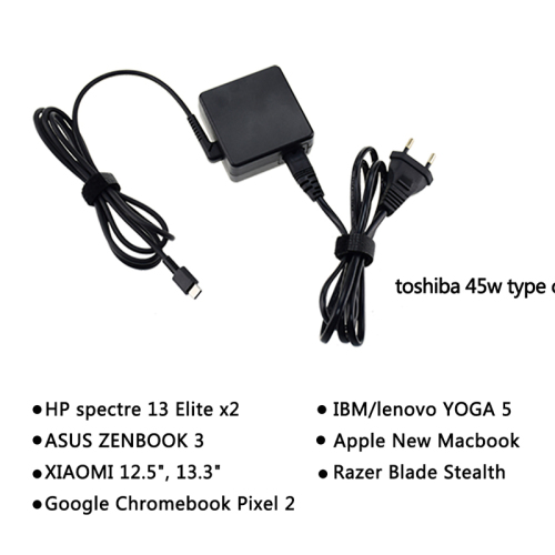Adaptador USB-C portátil para Toshiba 5V3A/9V3A/15V3A/20V2.25A