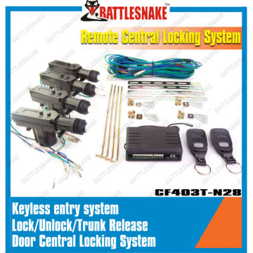 Universal car remote central door locking system with Positive and negative trigger selection