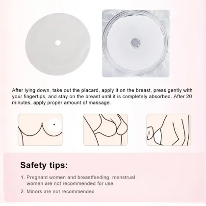 Women's Breast Firming and Lifting Enhancement Mask with Collagen Pad