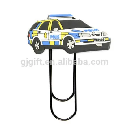 2015 promotional plastic rubber 2d custom bookmark metal bookmark book clip