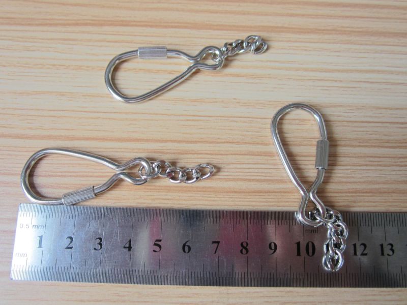 Triangle Shape Metal Screw Close Hook Keychain