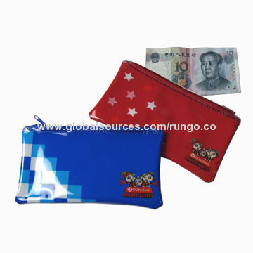 0.25mm Thick PVC Purses with Zipper