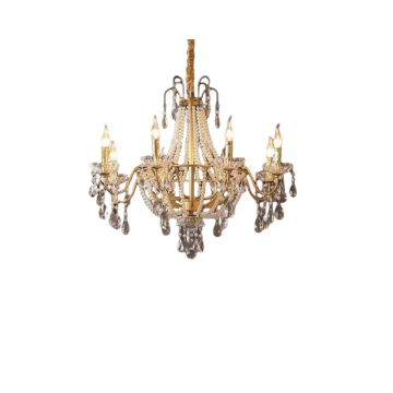 Modern Crystal Glass Chandelier for Living Room and Restaurant Designs