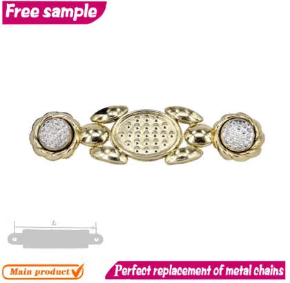 Women high heel shoes plastic gold shoe chain jewelry chain