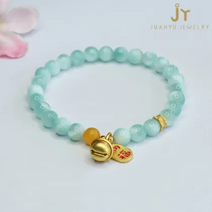 Energy Stone Bracelets: Precious Crystal Beads, Larimar, Amber, and Beeswax Designs