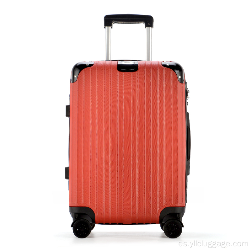 Maleta al por mayor de equipaje con cerradura TSA despojada personalizada