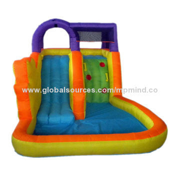 Inflatable Pool Slide, Sized 142*86*70-inch with CE, EMC, GS Marks
