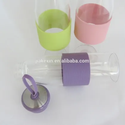 Stylish wholesale voss water glass bottle / color glass water bottles