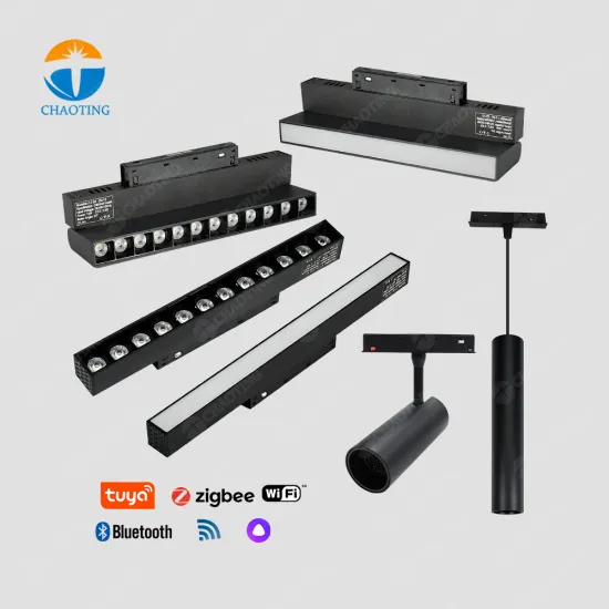 No Flicker Dazzle Magnetic LED Track Lights - Anti-Glare COB LED Track Lighting for Living Room, Office, Hotel