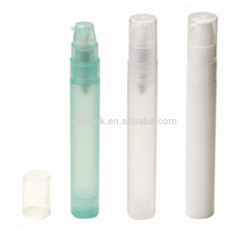 10ml round PP plastic perfume bottle with pump sprayer