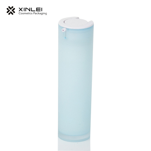 15ml Sky Blue Round Acrylic Cosmetics Vakuumflaska