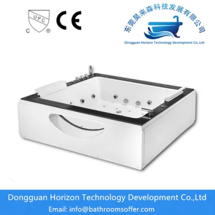 Massage square foot soaking tub