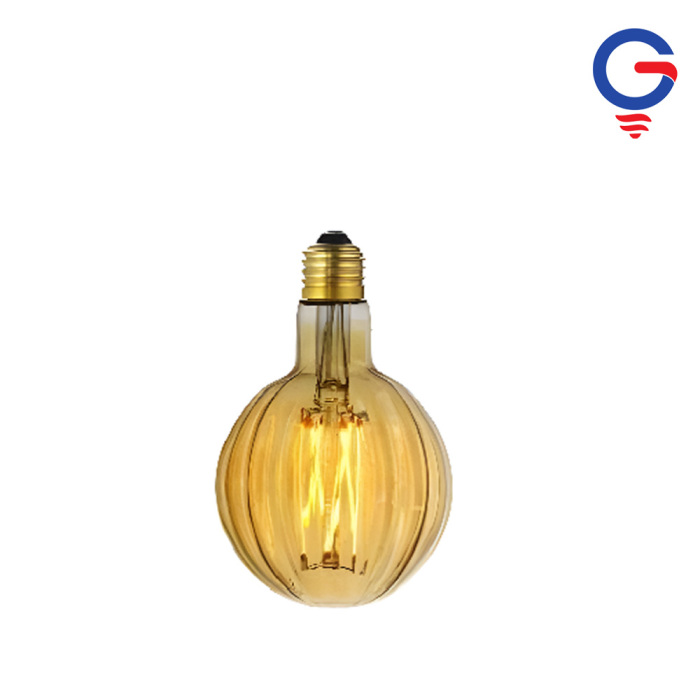 Steam Punk Ribbed Glass LED Bulb