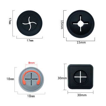 Branded 3D TPU PVC Silicone Logo Earphone Port Hole Patch