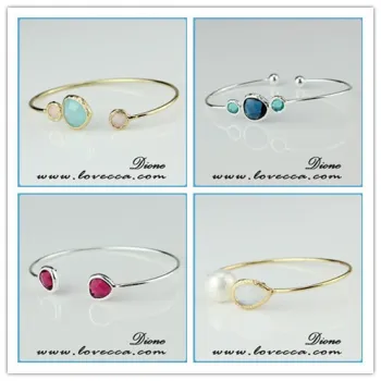 Wholesale Guangzhou Factory Charms Jewelry Birthstone Bracelet Bangle