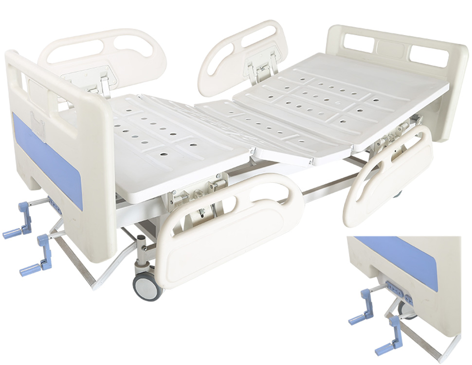 2 cranks manual asjustable hopsital bed equipment