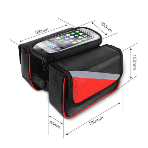 Waterproof Bicycle Saddle Bike Front Tube Phone Bag