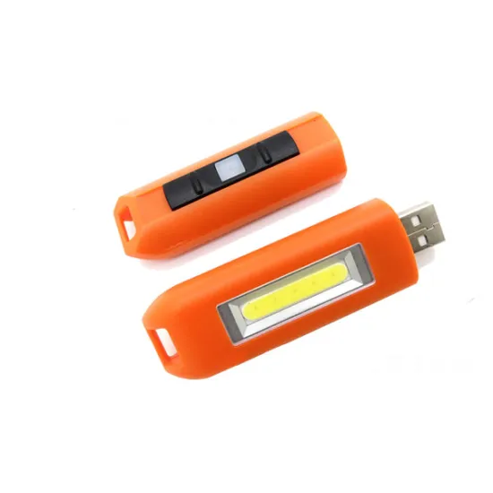 Mini USB Rechargeable Flashlight Keychain with Strobe Light
