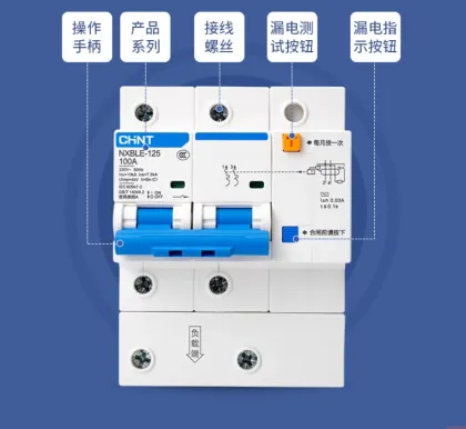 CHNT NXB125 4P 100A Electrical Leakage Air Switch