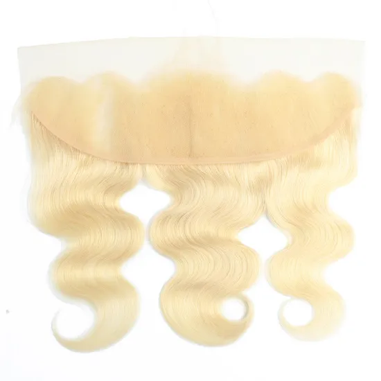 Wekesi Wholesale Price Blonde 613 Cuticle Virgin Hair Straight Wave Ear To Ear 13x4 Lace Frontal Closure