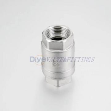 Stainless steel vertical spring check valve