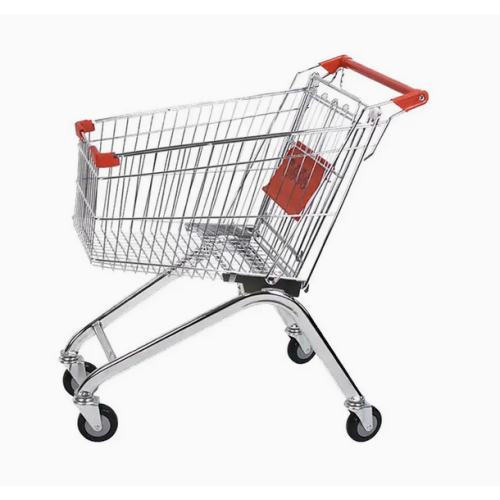 Metal Mesh Wire European Style Shopping Cart