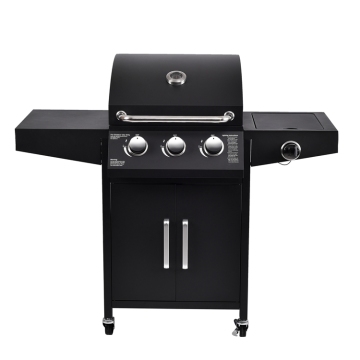 4 Burners smoke free gas Stove for camping barbecue in the outdoor garden with fryer machine
